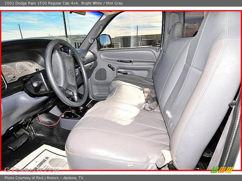 Bright White / Mist Gray 2001 Dodge Ram 1500 Regular Cab 4x4
