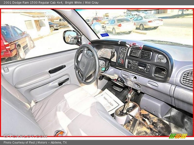 Bright White / Mist Gray 2001 Dodge Ram 1500 Regular Cab 4x4