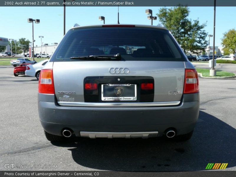 Atlas Grey Metallic / Platinum/Saber Black 2002 Audi Allroad 2.7T quattro