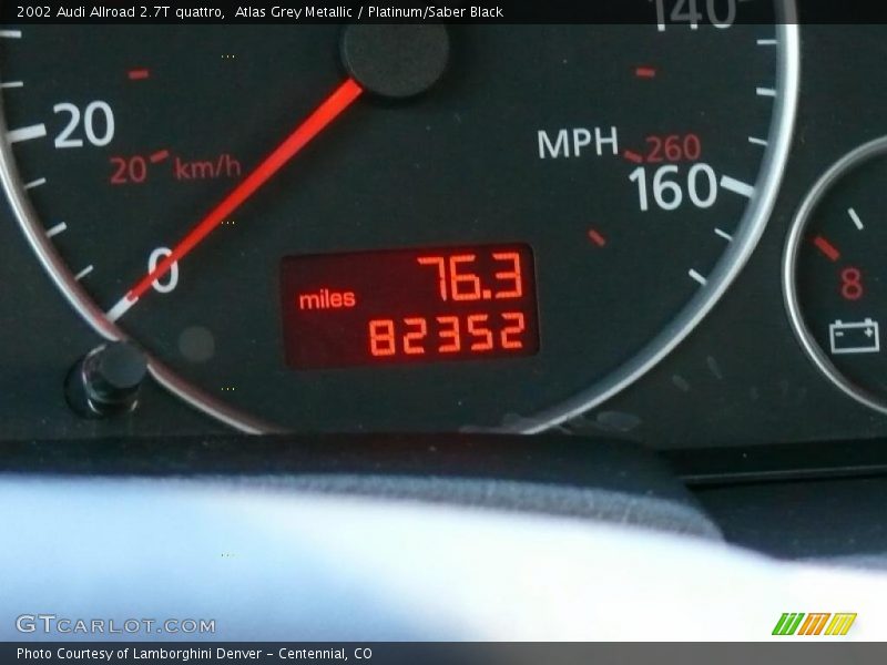 Atlas Grey Metallic / Platinum/Saber Black 2002 Audi Allroad 2.7T quattro