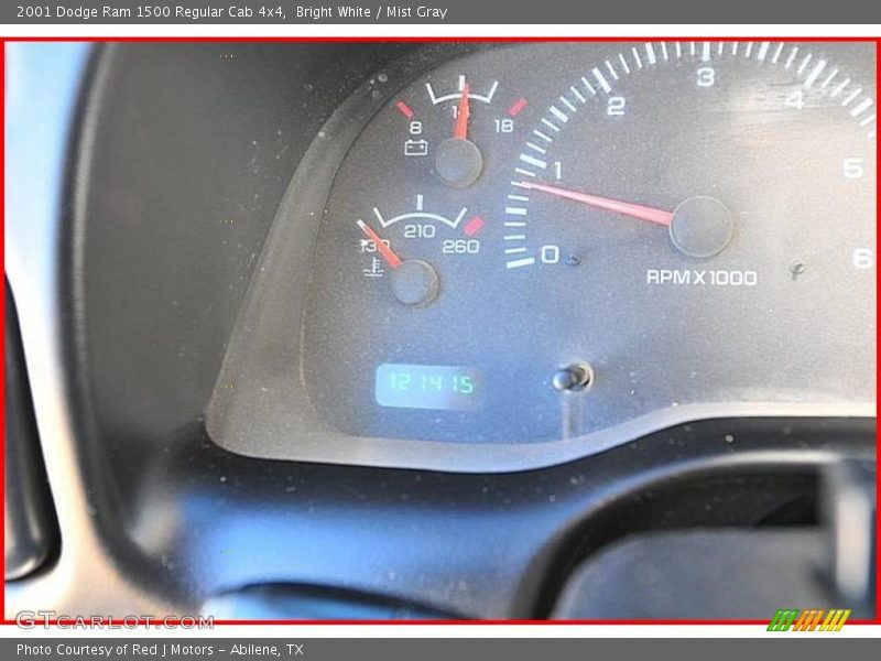 Bright White / Mist Gray 2001 Dodge Ram 1500 Regular Cab 4x4