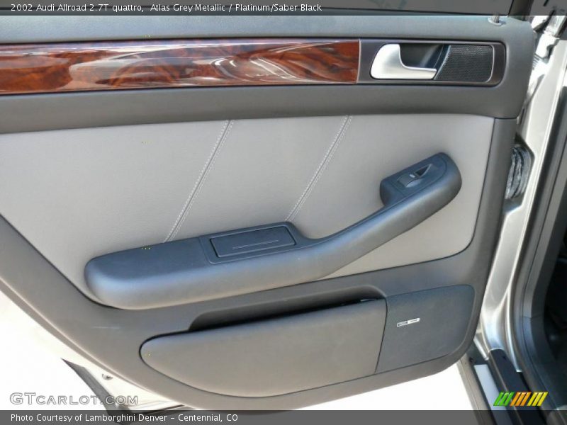Atlas Grey Metallic / Platinum/Saber Black 2002 Audi Allroad 2.7T quattro