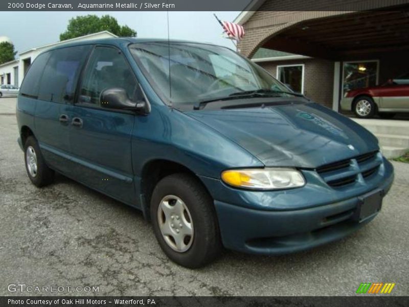 Aquamarine Metallic / Silver Fern 2000 Dodge Caravan