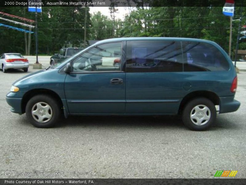 Aquamarine Metallic / Silver Fern 2000 Dodge Caravan
