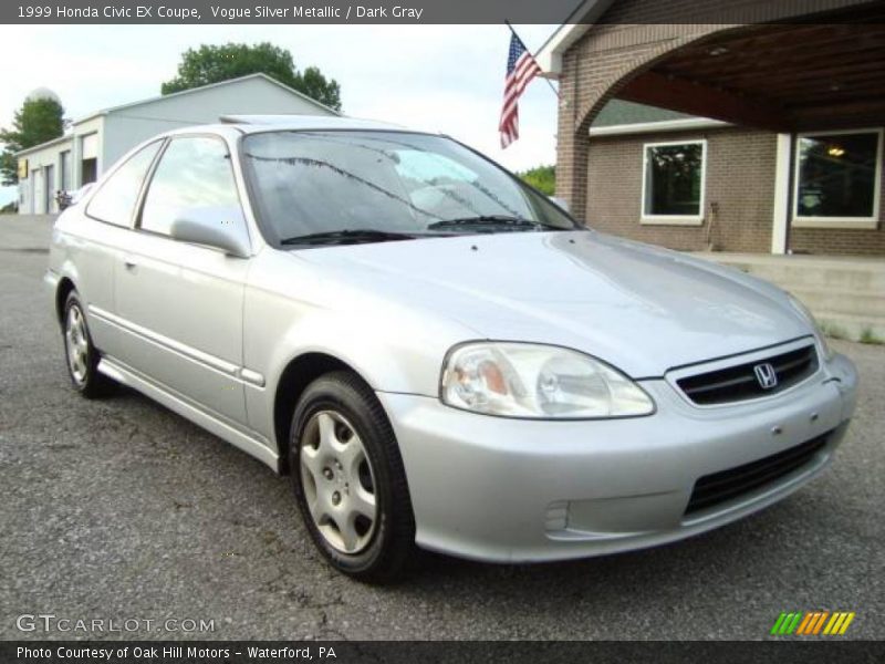 Vogue Silver Metallic / Dark Gray 1999 Honda Civic EX Coupe