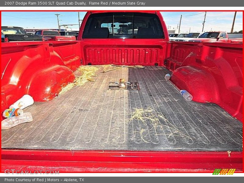 Flame Red / Medium Slate Gray 2007 Dodge Ram 3500 SLT Quad Cab Dually