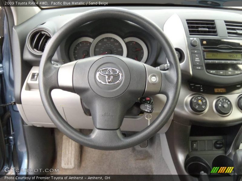 Pacific Blue Metallic / Sand Beige 2009 Toyota RAV4 4WD