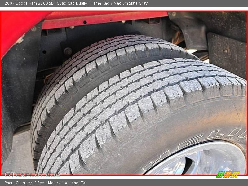 Flame Red / Medium Slate Gray 2007 Dodge Ram 3500 SLT Quad Cab Dually