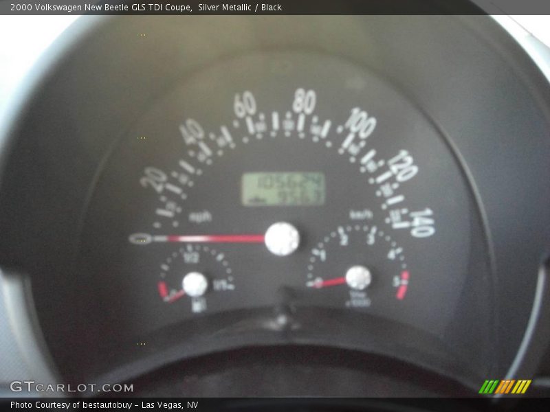 Silver Metallic / Black 2000 Volkswagen New Beetle GLS TDI Coupe