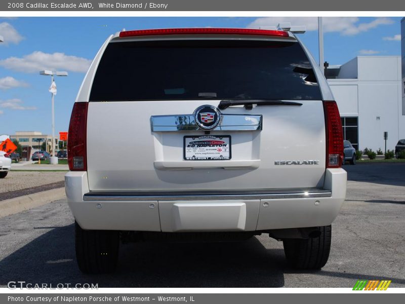 White Diamond / Ebony 2008 Cadillac Escalade AWD