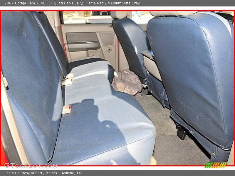 Flame Red / Medium Slate Gray 2007 Dodge Ram 3500 SLT Quad Cab Dually