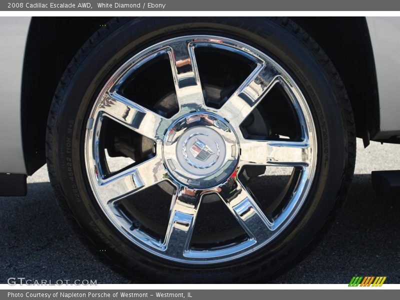White Diamond / Ebony 2008 Cadillac Escalade AWD