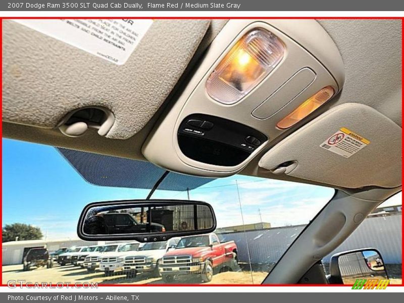 Flame Red / Medium Slate Gray 2007 Dodge Ram 3500 SLT Quad Cab Dually