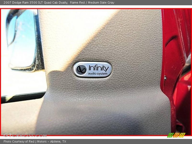 Flame Red / Medium Slate Gray 2007 Dodge Ram 3500 SLT Quad Cab Dually