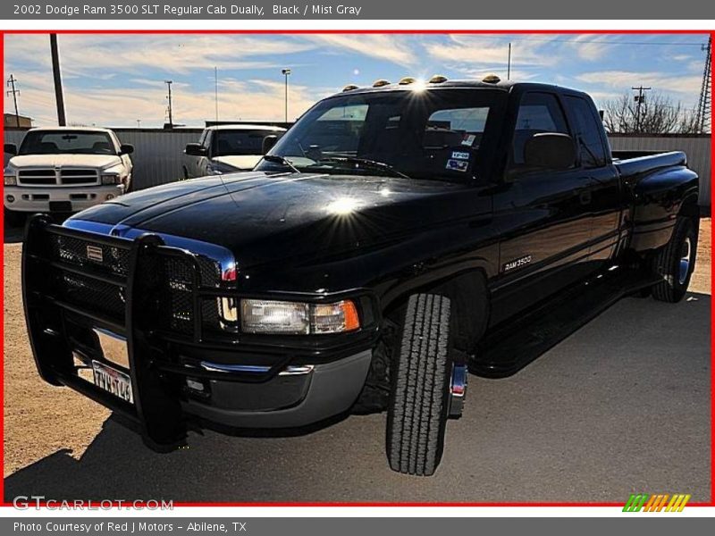 Black / Mist Gray 2002 Dodge Ram 3500 SLT Regular Cab Dually