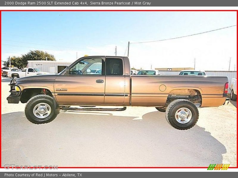 Sierra Bronze Pearlcoat / Mist Gray 2000 Dodge Ram 2500 SLT Extended Cab 4x4