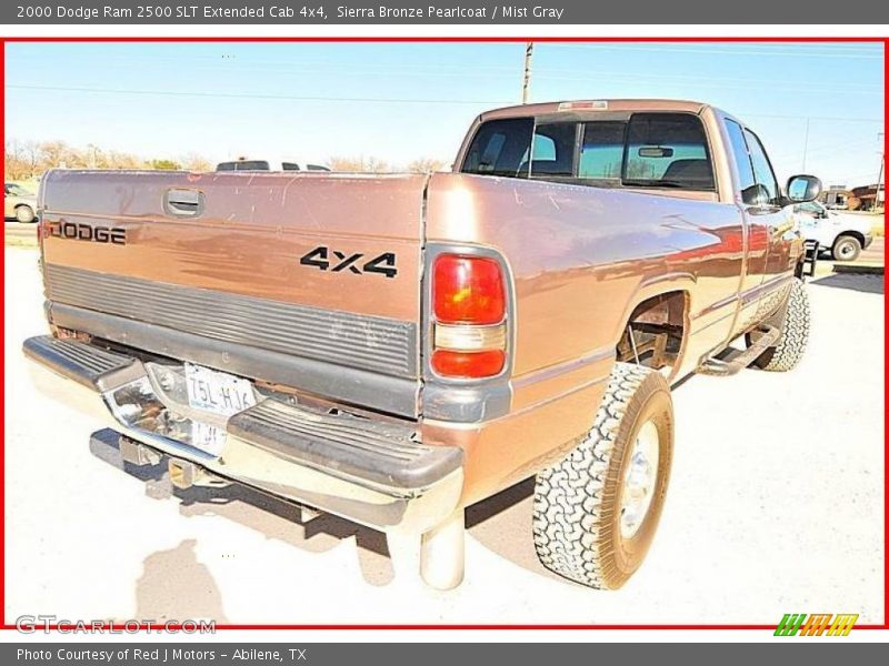 Sierra Bronze Pearlcoat / Mist Gray 2000 Dodge Ram 2500 SLT Extended Cab 4x4