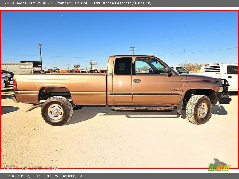 Sierra Bronze Pearlcoat / Mist Gray 2000 Dodge Ram 2500 SLT Extended Cab 4x4