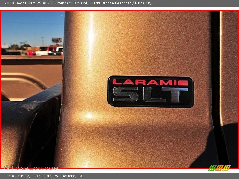 Sierra Bronze Pearlcoat / Mist Gray 2000 Dodge Ram 2500 SLT Extended Cab 4x4