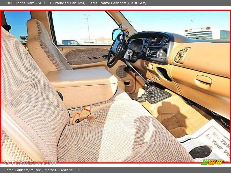 Sierra Bronze Pearlcoat / Mist Gray 2000 Dodge Ram 2500 SLT Extended Cab 4x4