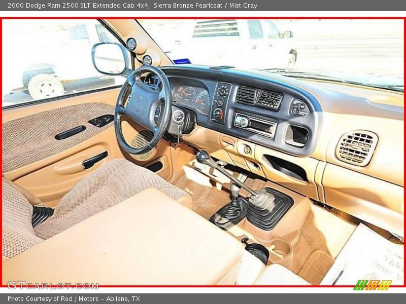Sierra Bronze Pearlcoat / Mist Gray 2000 Dodge Ram 2500 SLT Extended Cab 4x4