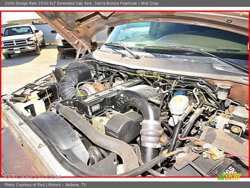 Sierra Bronze Pearlcoat / Mist Gray 2000 Dodge Ram 2500 SLT Extended Cab 4x4