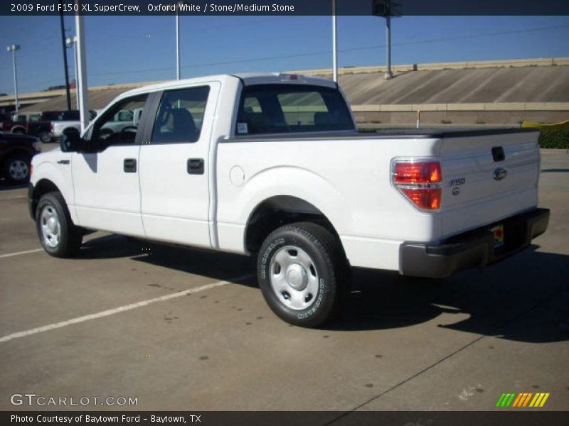 Oxford White / Stone/Medium Stone 2009 Ford F150 XL SuperCrew