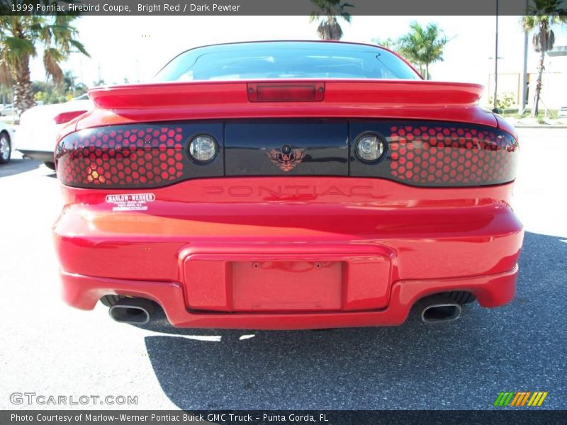 Bright Red / Dark Pewter 1999 Pontiac Firebird Coupe