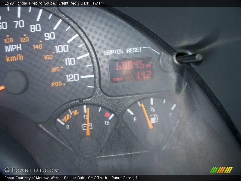 Bright Red / Dark Pewter 1999 Pontiac Firebird Coupe