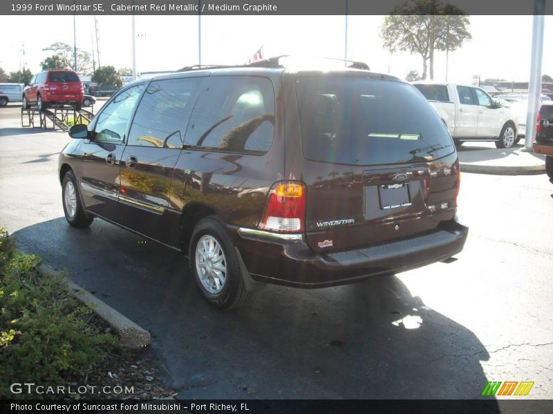 Cabernet Red Metallic / Medium Graphite 1999 Ford Windstar SE
