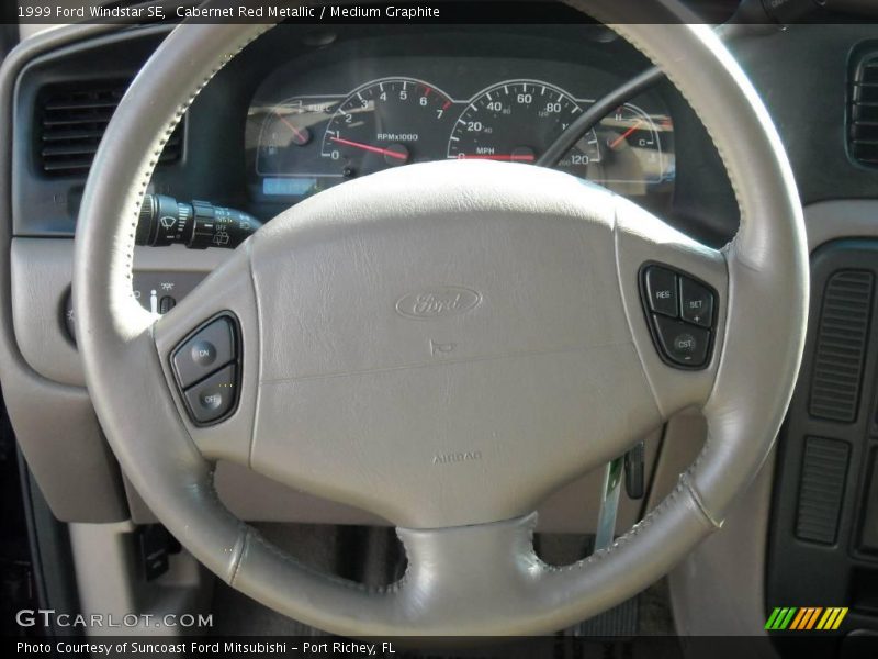 Cabernet Red Metallic / Medium Graphite 1999 Ford Windstar SE