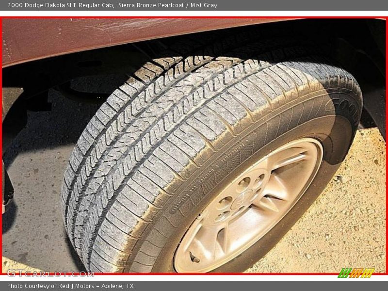 Sierra Bronze Pearlcoat / Mist Gray 2000 Dodge Dakota SLT Regular Cab