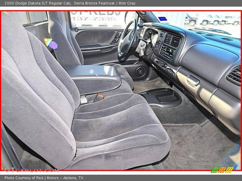 Sierra Bronze Pearlcoat / Mist Gray 2000 Dodge Dakota SLT Regular Cab