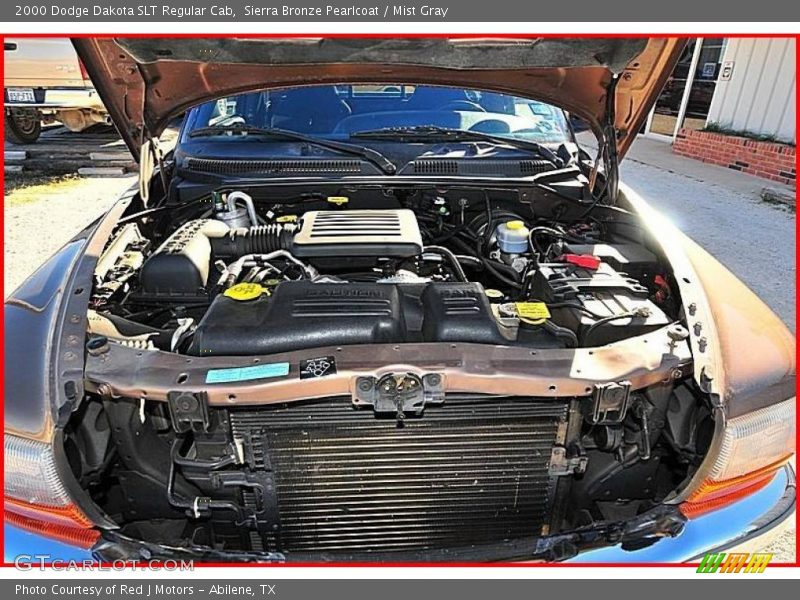 Sierra Bronze Pearlcoat / Mist Gray 2000 Dodge Dakota SLT Regular Cab