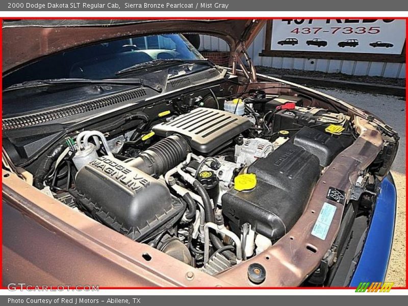 Sierra Bronze Pearlcoat / Mist Gray 2000 Dodge Dakota SLT Regular Cab