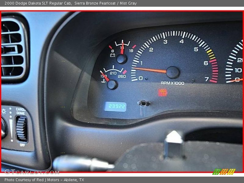Sierra Bronze Pearlcoat / Mist Gray 2000 Dodge Dakota SLT Regular Cab
