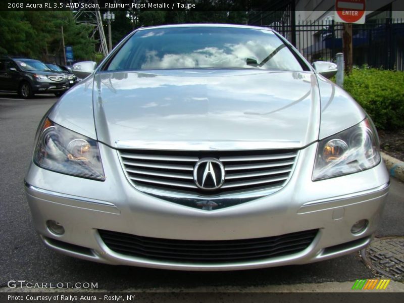 Platinum Frost Metallic / Taupe 2008 Acura RL 3.5 AWD Sedan