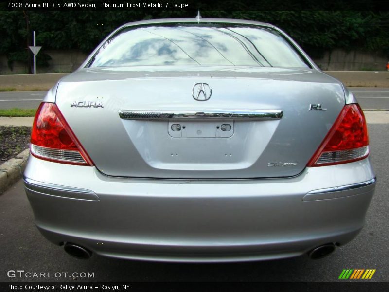 Platinum Frost Metallic / Taupe 2008 Acura RL 3.5 AWD Sedan