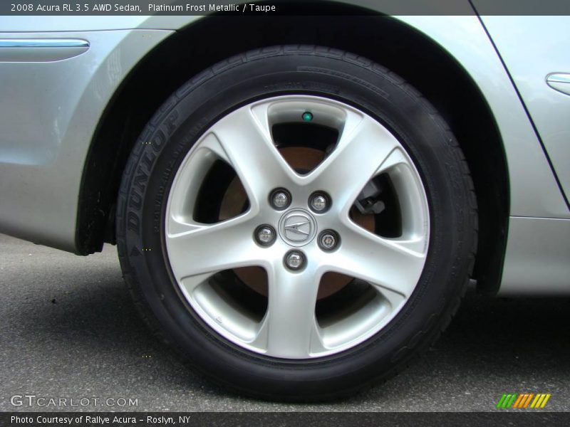 Platinum Frost Metallic / Taupe 2008 Acura RL 3.5 AWD Sedan
