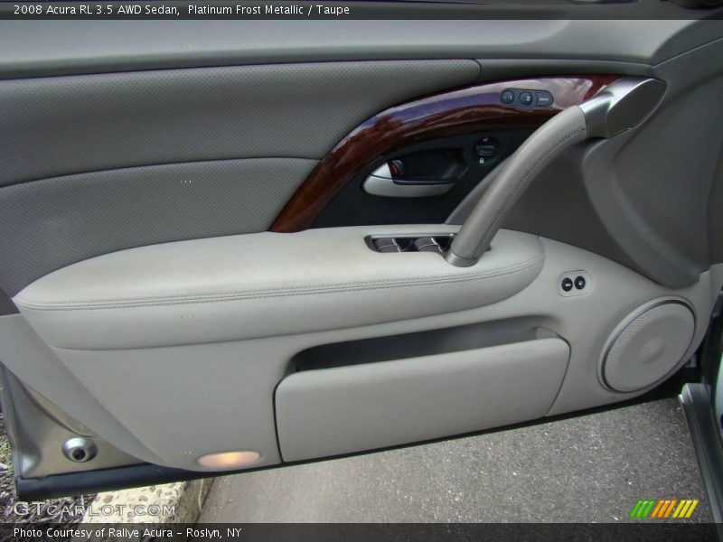 Platinum Frost Metallic / Taupe 2008 Acura RL 3.5 AWD Sedan