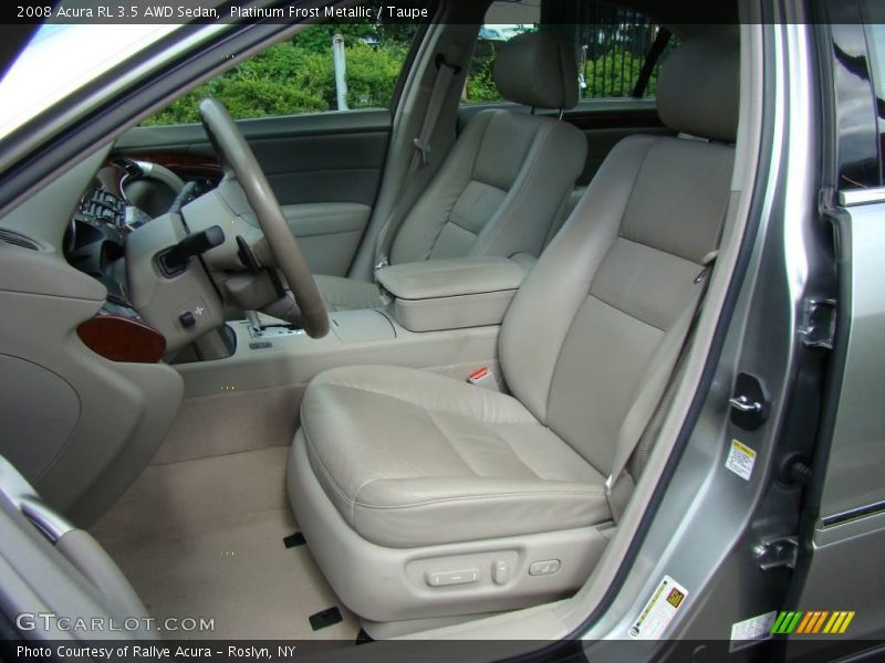 Platinum Frost Metallic / Taupe 2008 Acura RL 3.5 AWD Sedan
