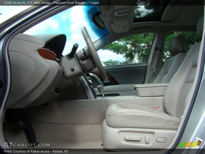 Platinum Frost Metallic / Taupe 2008 Acura RL 3.5 AWD Sedan