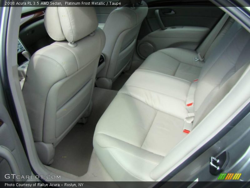 Platinum Frost Metallic / Taupe 2008 Acura RL 3.5 AWD Sedan