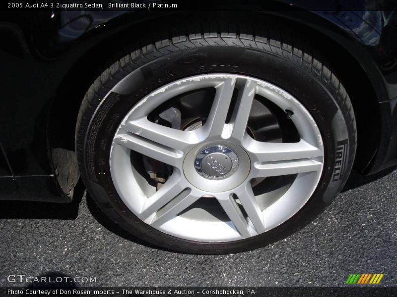 Brilliant Black / Platinum 2005 Audi A4 3.2 quattro Sedan