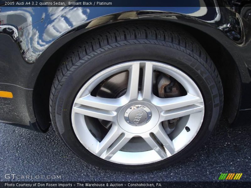 Brilliant Black / Platinum 2005 Audi A4 3.2 quattro Sedan