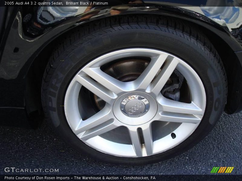 Brilliant Black / Platinum 2005 Audi A4 3.2 quattro Sedan