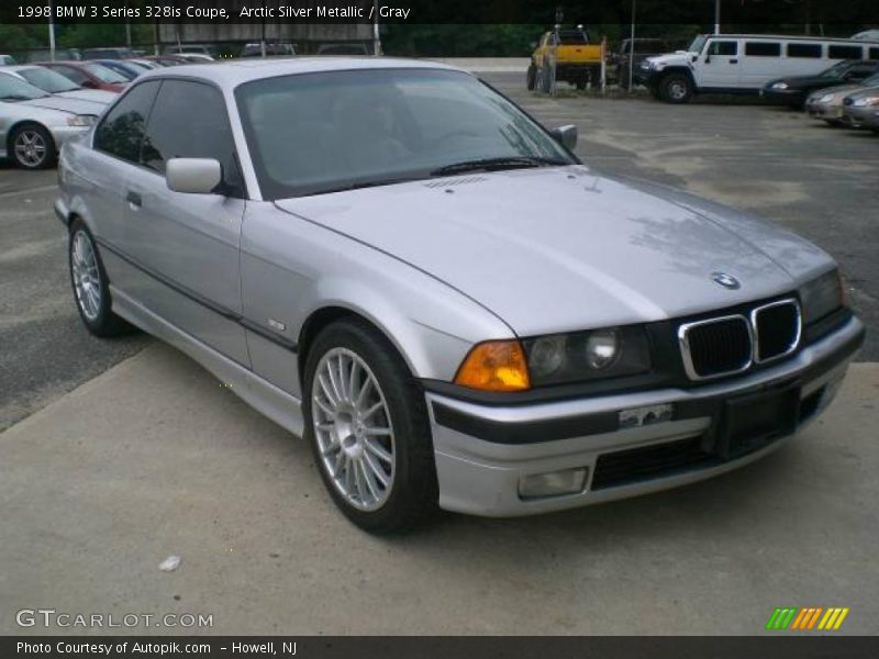 Arctic Silver Metallic / Gray 1998 BMW 3 Series 328is Coupe