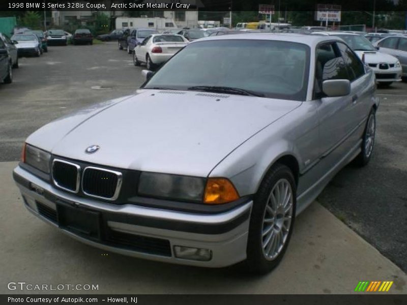Arctic Silver Metallic / Gray 1998 BMW 3 Series 328is Coupe