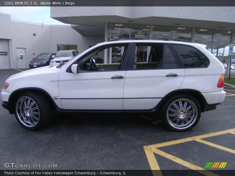 Alpine White / Beige 2001 BMW X5 3.0i