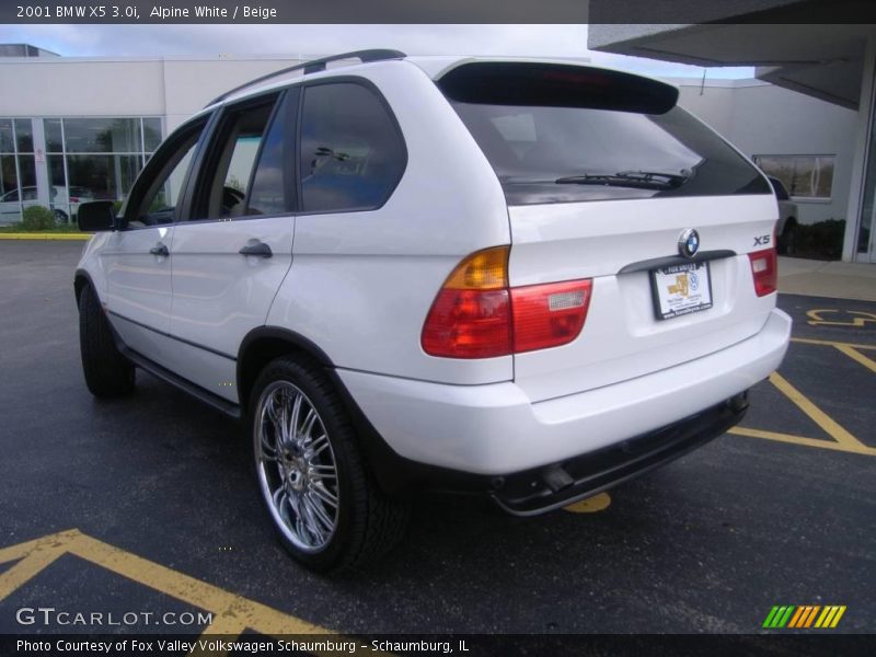 Alpine White / Beige 2001 BMW X5 3.0i